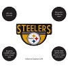 Evergreen Pittsburgh Steelers Indoor Outdoor Natural Shaped Coir Doormat 1'6"x2'4" Multicolored - 3 of 4