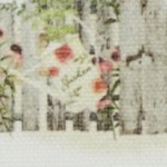 spring garden hand towel