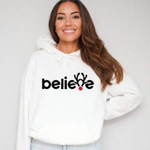Believe Reindeer Antlers - Hoodie - 1 of 2