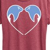 Women's - Instant Message - Sting Ray Heart Short Sleeve Graphic T-Shirt - 2 of 4