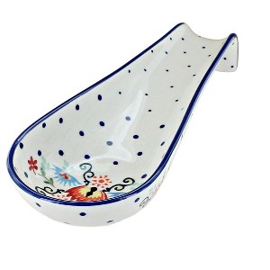 Blue Rose Polish Pottery P007 Manufaktura Large Spoon Rest - 1 of 1
