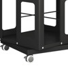 PAGED All-Steel Rotating Bookshelf 4-Tier Large Size Spacious Book Rack with Wheels for Living Room, Home Office - 4 of 4