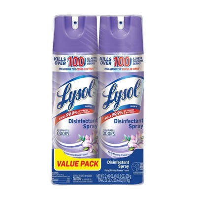 Lysol Disinfectant Spray - Early Morning Breeze - 2pk/19oz