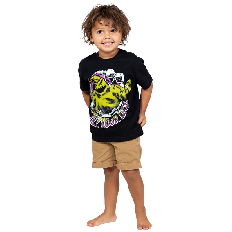Disney Nightmare Before Christmas Jack Skellington - 3 Pack T-Shirts Little Kid to Big Kid, 3 of 9