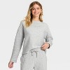 Women's Quilted Lounge Sweatshirt - Auden™ - 3 of 3