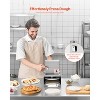 VEVOR Electric Pizza Dough Press Machine, 6 inch Pizza Pastry Press Plate, Stainless Steel Bread Presser with 100 Pcs Parchment Paper, Silver - 4 of 4