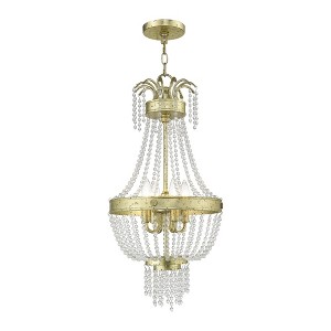 Livex Lighting Valentina 4 - Light Chandelier in  Winter Gold - 1 of 4