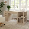 Martha Stewart Kayden Home Office Modular Single-Drawer Desk with 2 Tier Shelf and 3 Drawer File Cabinet - 2 of 4