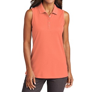 Mafoose Women's Dry Zone Moisture-Wicking UV Micro-Mesh Sleeveless Polo Shirt - 1 of 4