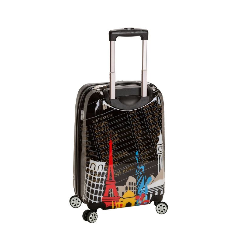 Rockland Vegas Polycarbonate Hardside Carry On Spinner Suitcase Departure - Black, 5 of 7