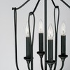 Capital Lighting Bentley 4 - Light Chandelier in  Black Iron - 3 of 4