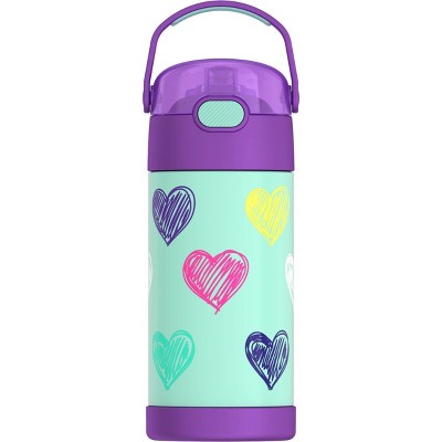 Image of Thermos Kids' 12oz Stainless Steel FUNtainer Water Bottle with Bail Handle - Hearts