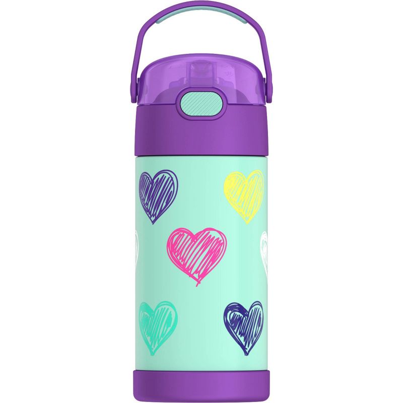 Thermos Kids' 12oz Stainless Steel FUNtainer Water Bottle with Bail Handle, 1 of 13