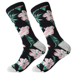 Aloha Hawaiian Floral Hibiscus Pattern from the Sock Panda (Men's Sizes, Adult Large) - 1 of 3