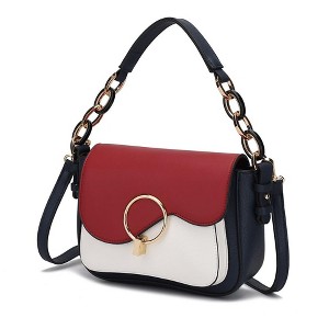 MKF Collection Fantasia Solid Vegan Leather  Women's Crossbody Bag by Mia K - 1 of 4