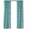 Plow & Hearth Floral Damask Rod-Pocket Insulated Curtain, 42"W x 63"L, Evergreen - image 2 of 2