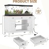Farmhouse 55-75 Gallon Fish Tank Stand, Aquarium Stand, 1400LBS Heavy Duty Fish Tank with Stand for Fish/Turtle/Reptile Terrarium - 2 of 4