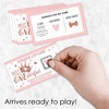 Big Dot of Happiness 1st Birthday Little Miss Onederful - Girl First Birthday Party Game Scratch Off Cards - 22 Count - 2 of 4