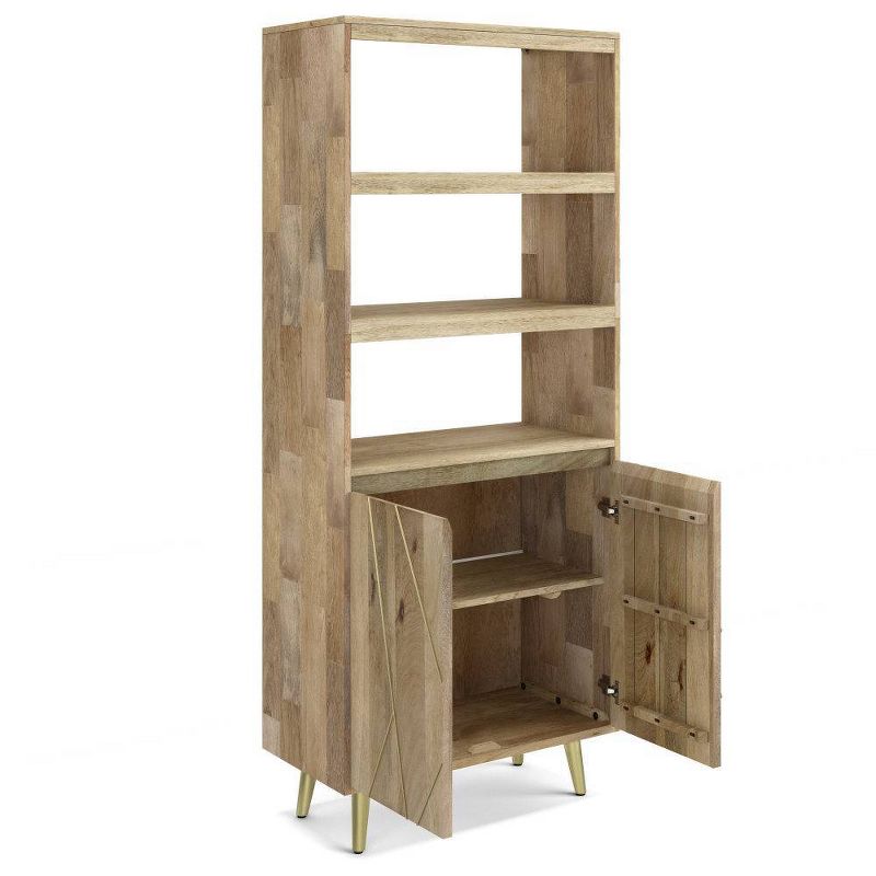 72&#34; Bissell Bookshelf with Doors Natural - Wyndenhall, 1 of 12
