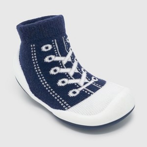 Komuello Toddler First Walk Sock Shoes - Sneakers Navy - 1 of 4