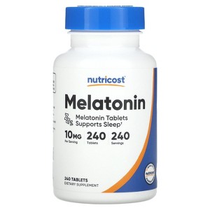 Nutricost Melatonin, 10 mg, 240 Tablets - 1 of 2