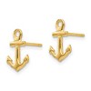 Black Bow Jewelry Petite Anchor Post Earrings in 14k Yellow Gold - 2 of 4