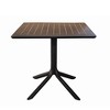 Amazonia Samba 3pc Cane Patio Bistro Set Black - 4 of 4