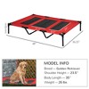Gulches 36" x 30" Elevated Cooling Dog Cot - Summer Pet Bed with Mesh Ventilation for Comfort & Breathability in Blue - 4 of 4