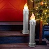 Mr. Christmas 24" LED Blow Mold Retro Metallic Candle Outdoor Christmas Decoration (Set of 2) - 2 of 4