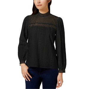 Kensie Womens Embroidered Knit Blouse - 1 of 1