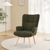 FERPIT Accent Chair Wingback Design with Rubberwood Legs & Levelers - 2 of 4