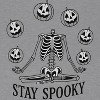 Rerun Island Women Stay Spooky Skeleton Pumpkins Short Sleeve Graphic Cotton Baby Tee - 2 of 4