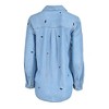 BeachLunchLounge Women's Halloween Cat Tricks Denim Shirt - 3 of 3