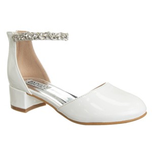 Badgley Mischka Girls' Wedding Shoe with Embellishments and Strap - Perfect for Parties, Weddings, and Special Occasions (Little Kid/Big Kids) - 1 of 4