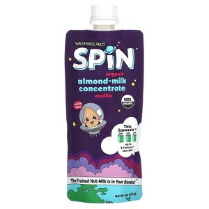 Wilderness Poets SPiN, Organic Almond Milk Concentrate (Vanilla) - Make Almond Milk or Non-Dairy Creamer for Coffee, Tea, Lattes, Smoothies and Vegan - 1 of 2