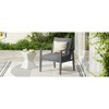 SKRAN Aluminum Lounge Chair with Sleek Rope Accents and Comfortable Cushions, Perfect for Modern Outdoor and Indoor Spaces,Gray - 4 of 4