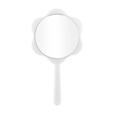 Unique Bargains Flower Shaped Handheld Mirror 1 Pc