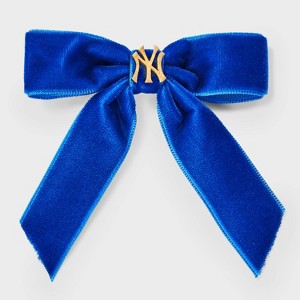 Bijoux Sport by Luv Aj MLB Logo Velvet Hair Bow - 1 of 2