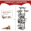 Nasitip 67-Inch Cat Tree for Large Cats, Multi-Level Tower with Hammock, Condo, Scratching Posts, Perches & Feeding Area - 4 of 4
