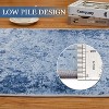 Acekool Modern Abstract Area Rug, Washable Soft Low Pile Non Slip Carpet for Living Room Bedroom Dining, Flat Weave, Easy Care - 4 of 4