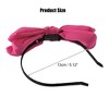 Unique Bargains Women's Fashion Satin Bow Knot Headband 0.31 Inch Wide 1 Pc - 4 of 4