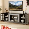 ORRD 70" Modern TV Stand with Faux Stone Finish & Hidden Cable Management, Large Media Console for up to 75 inch TVs（Grey） - 2 of 4