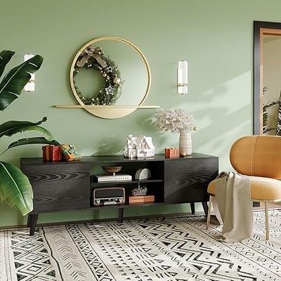 SweDrea TV Stand Entertainment Center with Storage Cabinets