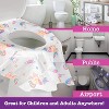 Toilet Seat Covers Disposable (40 pk, Unicorns) - XL Waterproof Toilet Cover for Toddlers, Kids & Adults - Portable & Individually Wrapped - 4 of 4