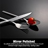 Attop 24-Piece Silverware Set with Steak Knives Stainless Steel Tableware Cutlery Set for Home Restaurant, Mirror Finish - 2 of 4