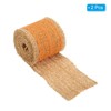 Unique Bargains Soft Wrapping Decoration Burlap Fabric Ribbon Lace Roll 2 Pcs - 3 of 4