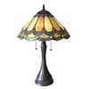 Chloe Lighting AMELIA Victorian 2 Light Antique Dark Bronze Table Lamp 15 Shade - 2 of 4