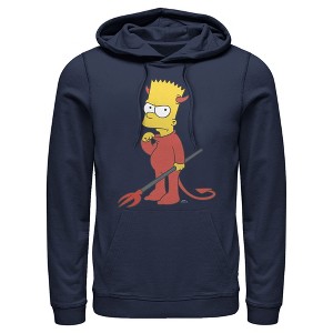 Men's The Simpsons Devil Bart Pull Over Hoodie - 1 of 4