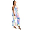 L I V D Women's Kelse Tie Dye Bodycon Flare Leg Jumpsuit - 2 of 3