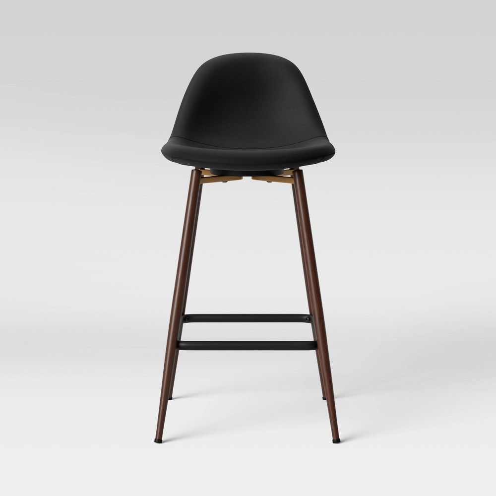 Photos - Chair Copley Counter Height Barstool Black - Threshold™